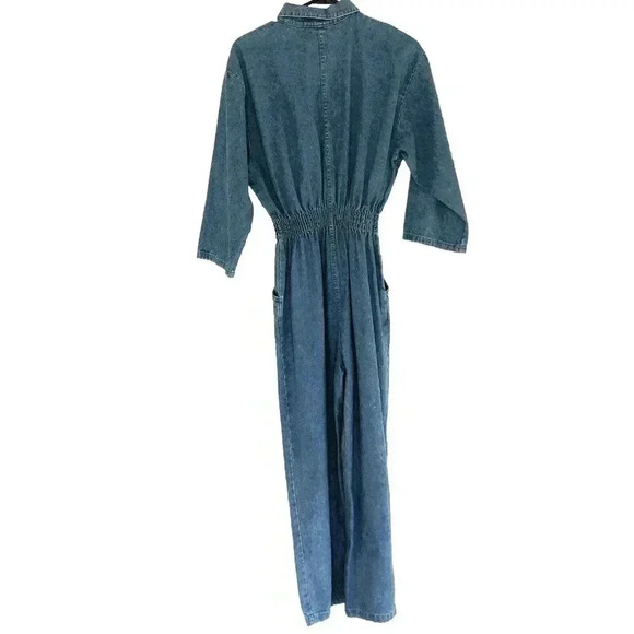 Dreams Vintage 80's Denim Jumpsuit Romper High Rise sz Medium - Picture 3 of 7
